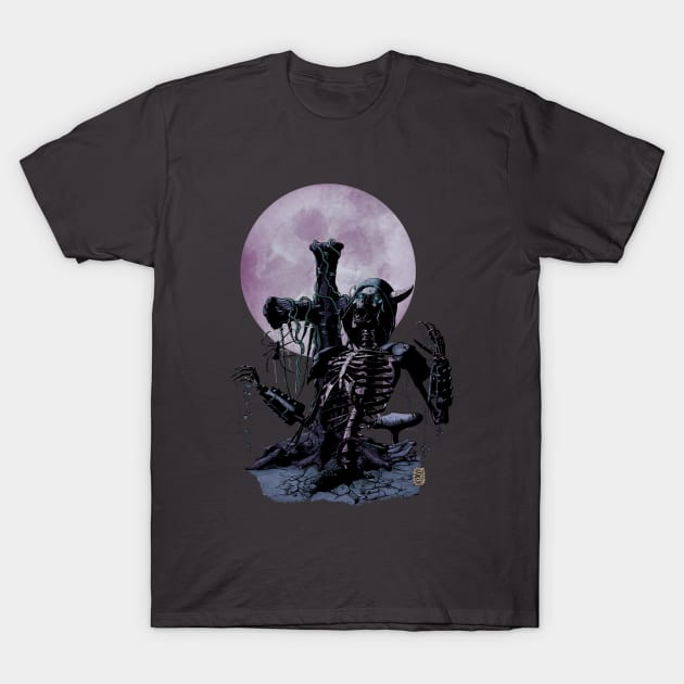 Skeleton Warrior T-Shirt by SimonBreeze